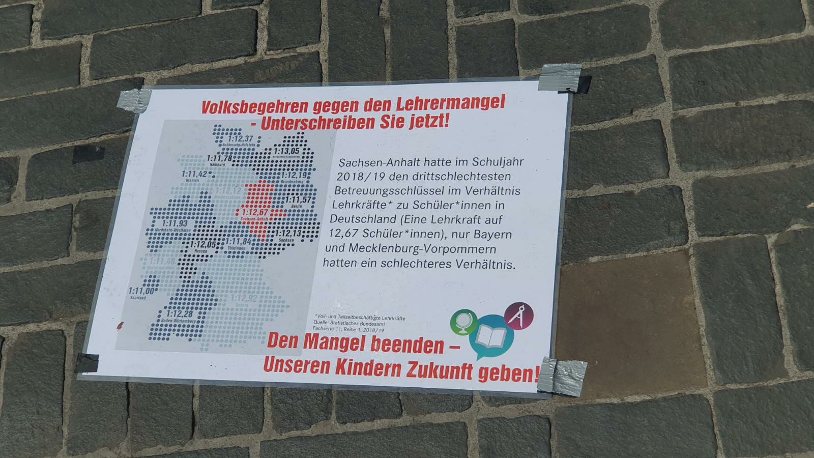 Volksbegehren startet großes Sammelwochenende gegen den Lehrermangel in 20 Städten in Sachsen-Anhalt