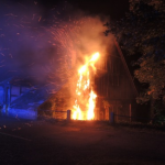 Leerstehende Scheune in Blankenburg brannte