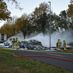 Elektroschrott-Laster in Barleben fängt Feuer