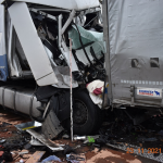 Tödlicher Verkehrsunfall auf der A2 bei Burg - LKW kracht auf anderen LKW